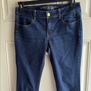 American Eagle Outfitters Blue Skinny Jeans with Stretch